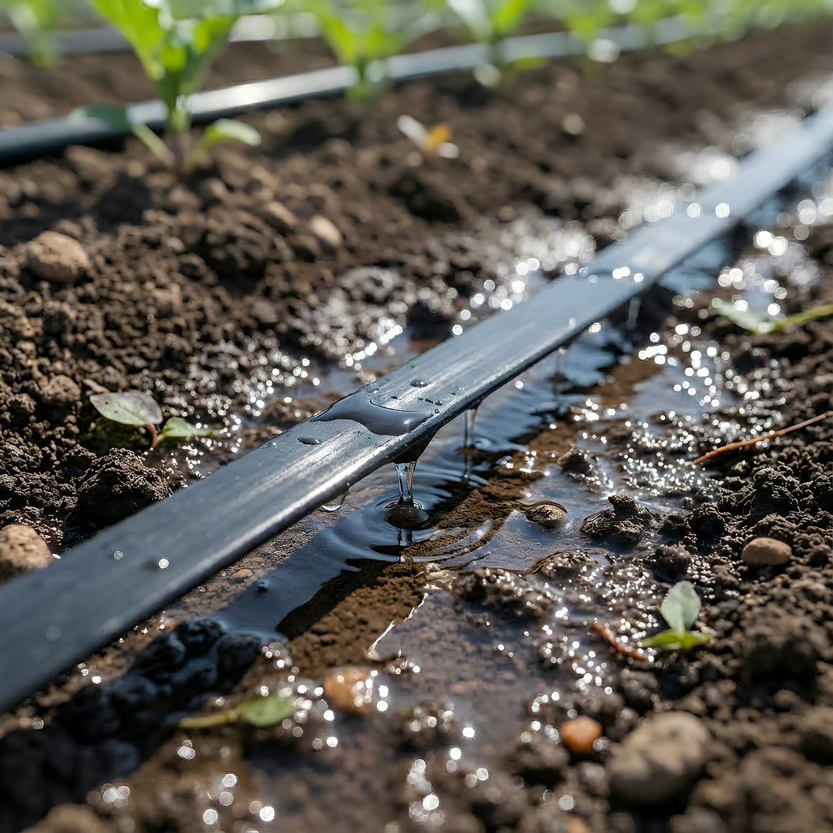 Manga de Riego Agrícola de Polietileno 10 cm – Espesor 0.30 mm (Formato Rollo)