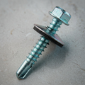 Tornillo Autorroscante Techo Cabeza Hexagonal Punta Broca y Golilla - 12x3/4 1x32x100U