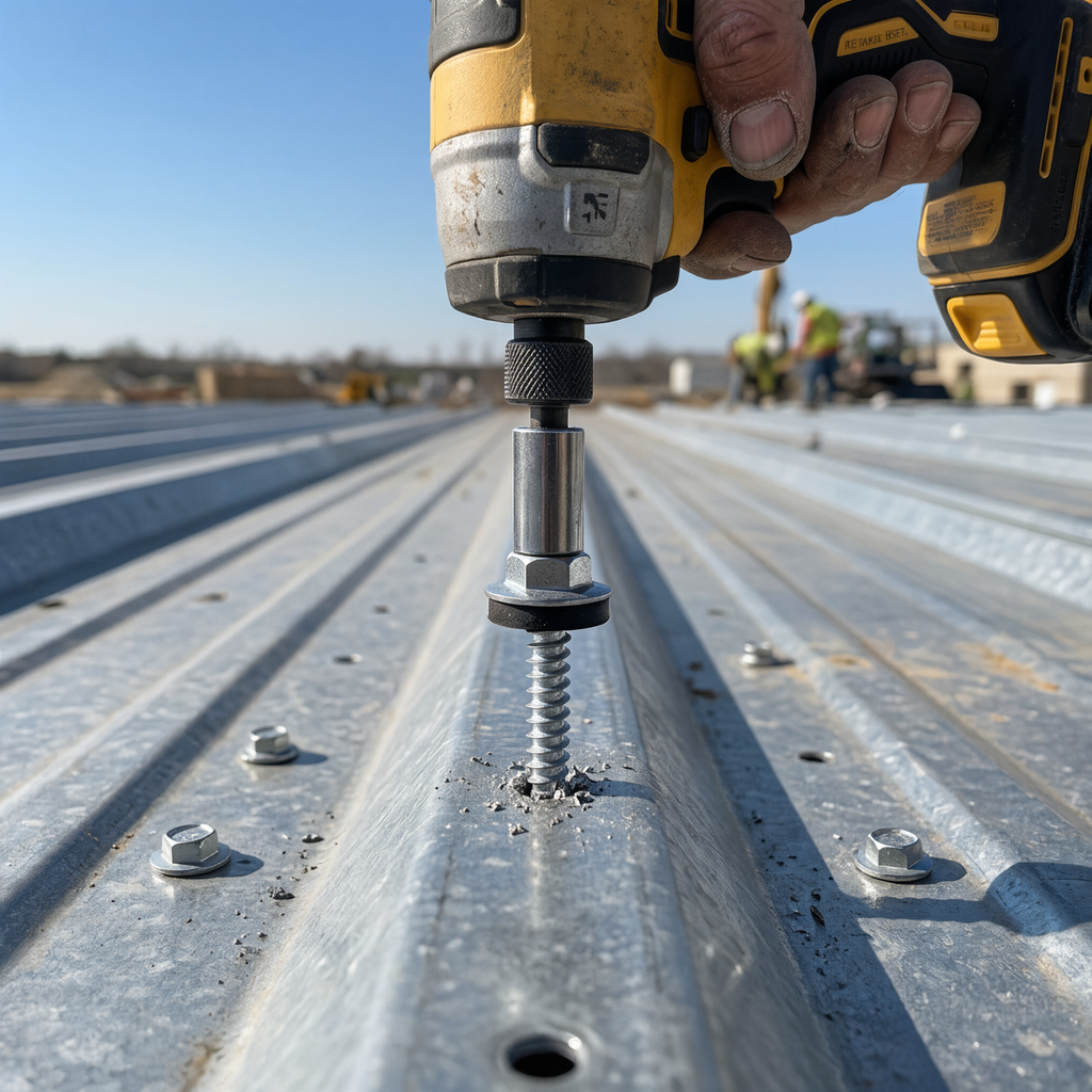 Tornillo Autoperforante Hexagonal Punta Espada con Golilla - 10X1 - 1X32X100U