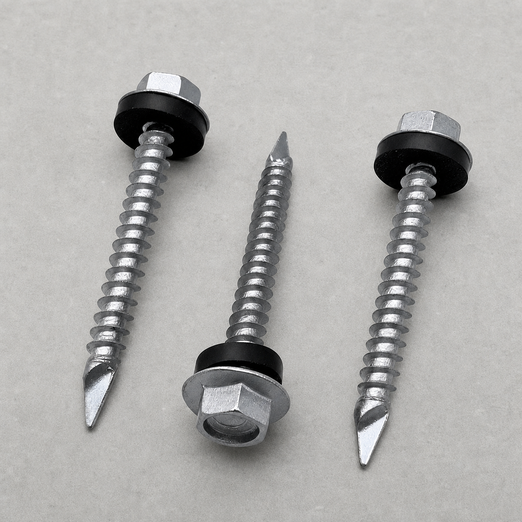 Tornillo Autoperforante Hexagonal Punta Espada con Golilla - 10X1 - 1X32X100U