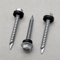 Tornillo Autoperforante Hexagonal Punta Espada con Golilla - 10X1 - 1X32X100U