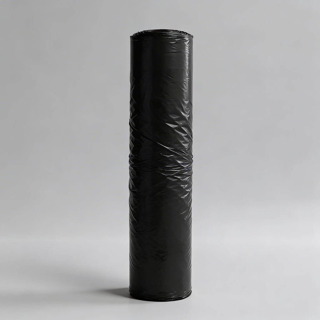 Folio de Polietileno Negro Agrícola / Construcción (Manga Desplegable de 1 m a 2 m - Rollo 50kg - 0.10MIC)